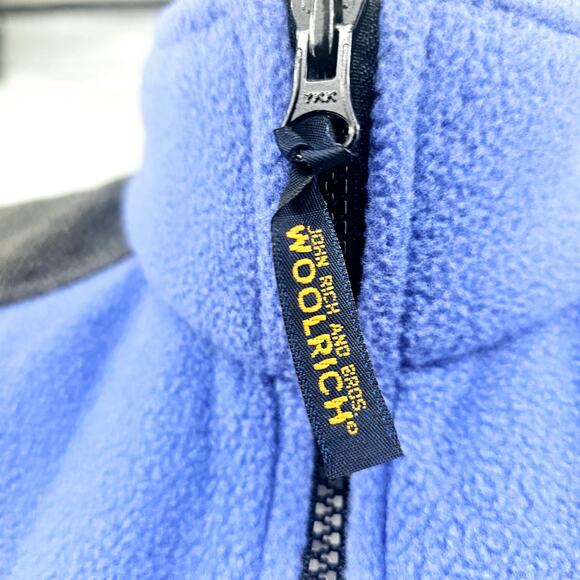 Woolrich John Rich & Bros Fleece Sleeveless Vest Blue & Gray Women's Size M 3315 - Picture 3 of 9